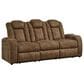 Ashley Wolfridge Power Reclining Sofa in Brindle, , large