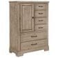 Viceray Collections Cool Rustic 6-Drawer Standing Chest in Clear Maple, , large