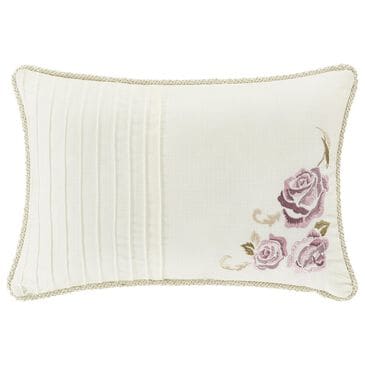 Royal Court Chambord 13" x 19" Lumbar Pillow in Ivory, Lavender, Rose, Taupe and Green, , large