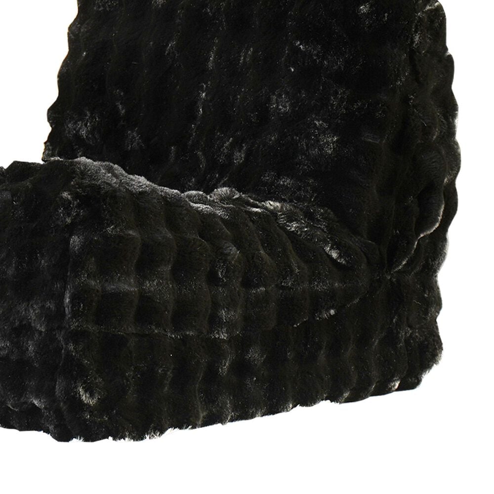 HOMLUX Togo Sofa Bean Bag Chair in Black, , large