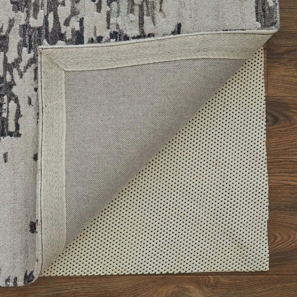 Feizy Zarah 5&#39; x 8&#39; Ivory and Charcoal Area Rug, , large