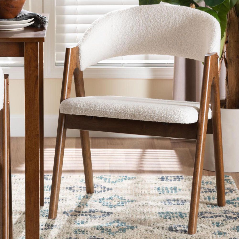 Baxton Studio Virden Arm Chair in Walnut Brown, , large