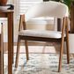 Baxton Studio Virden Arm Chair in Walnut Brown, , large
