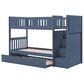 Homelegance Twin/Twin Step Bunk W/ Trundle, , large
