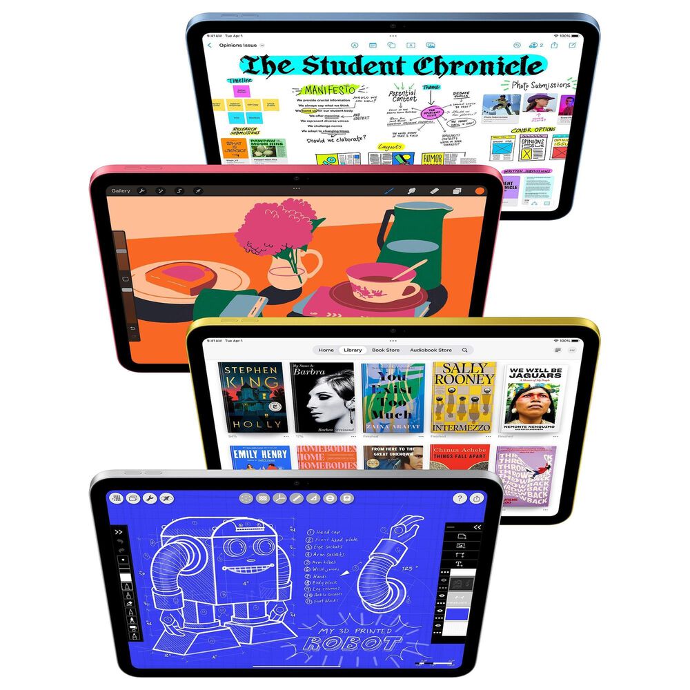 Apple iPad 11-Inch A16 Chip with Wi-Fi only - 512GB in Yellow with 2-Year AppleCare+, , large