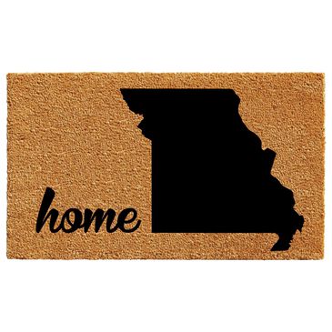 Callaway Missouri 1"6" x 2"6" Natural and Black Door Mat, , large