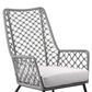 Blue River Marco Outdoor Lounge Chair with Gray Rope in Black, , large