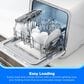 Midea 17" Portable Countertop Dishwasher with 5L Built-in Water Tank in White, , large