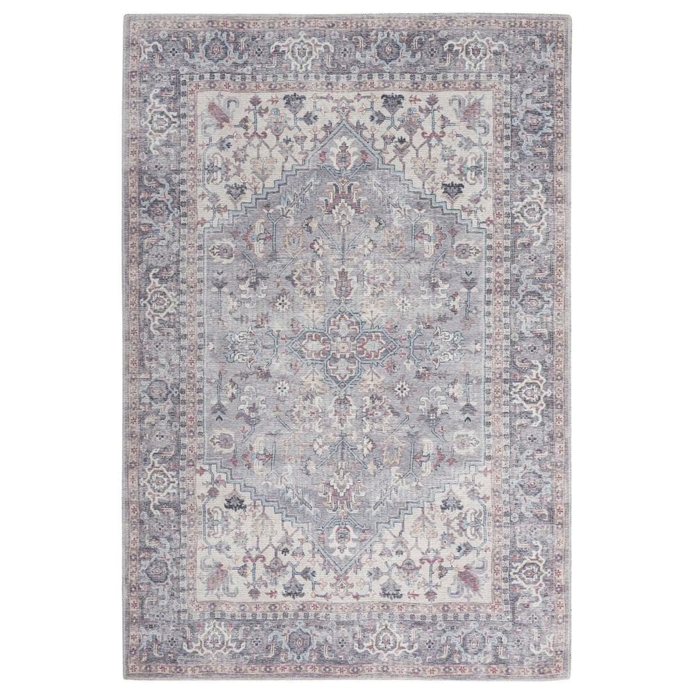 57 Grand by Nicole Curtis Series 1 Soft Grey and Ivory 9"2" x 12" Area Rug, , large