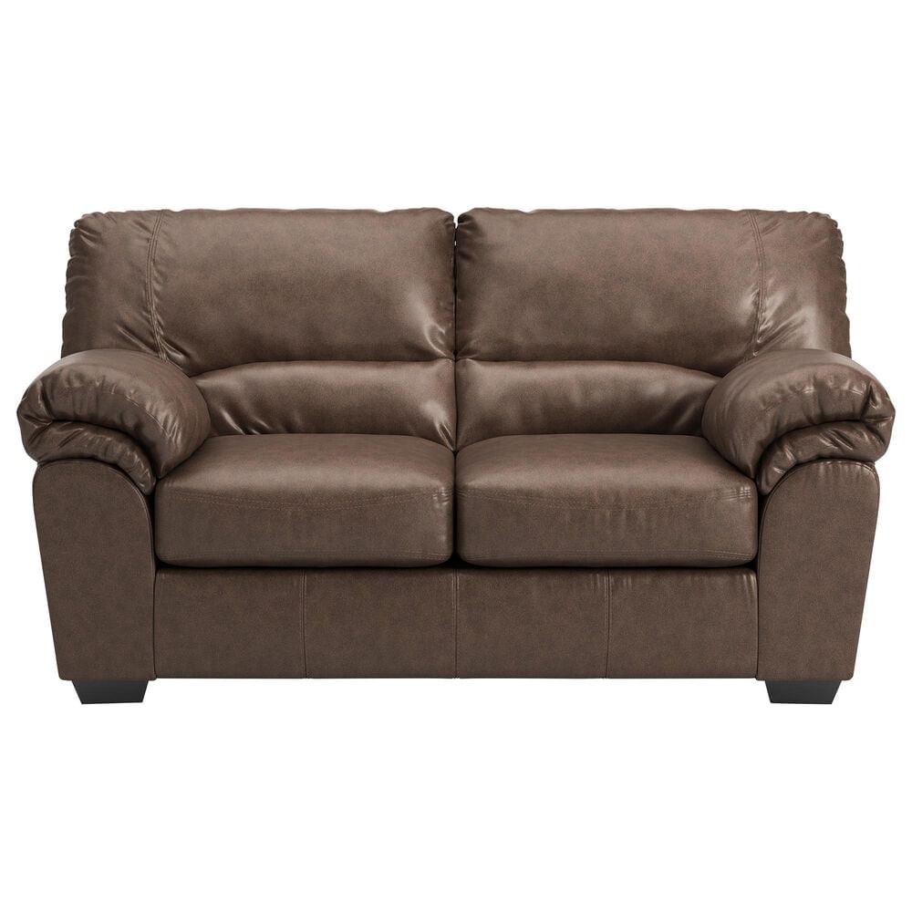 Ashley WillowBend Stationary Loveseat in Umber, , large
