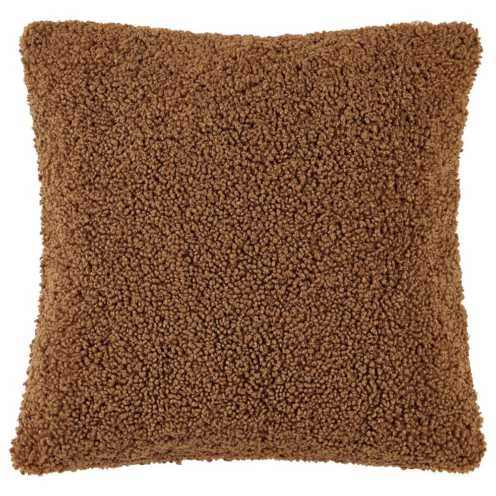 HiEnd Accents Teddy 18" x 18" Throw Pillow in Umber, , large