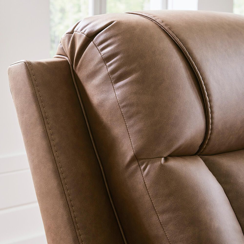 Ashley Mackmenville Manual Reclining Sofa in Caramel, , large