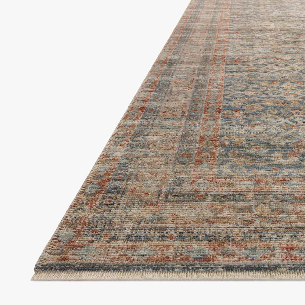 Loloi Heritage 12&#39; Square Blue and Rust Area Rug, , large