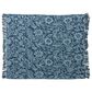 Creative Coop Happy House Woven Recycled Cotton Blend Throw in Blue and Light Blue, , large