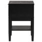 Baxton Studio Shirin 1-Drawer Nightstand in Black, , large