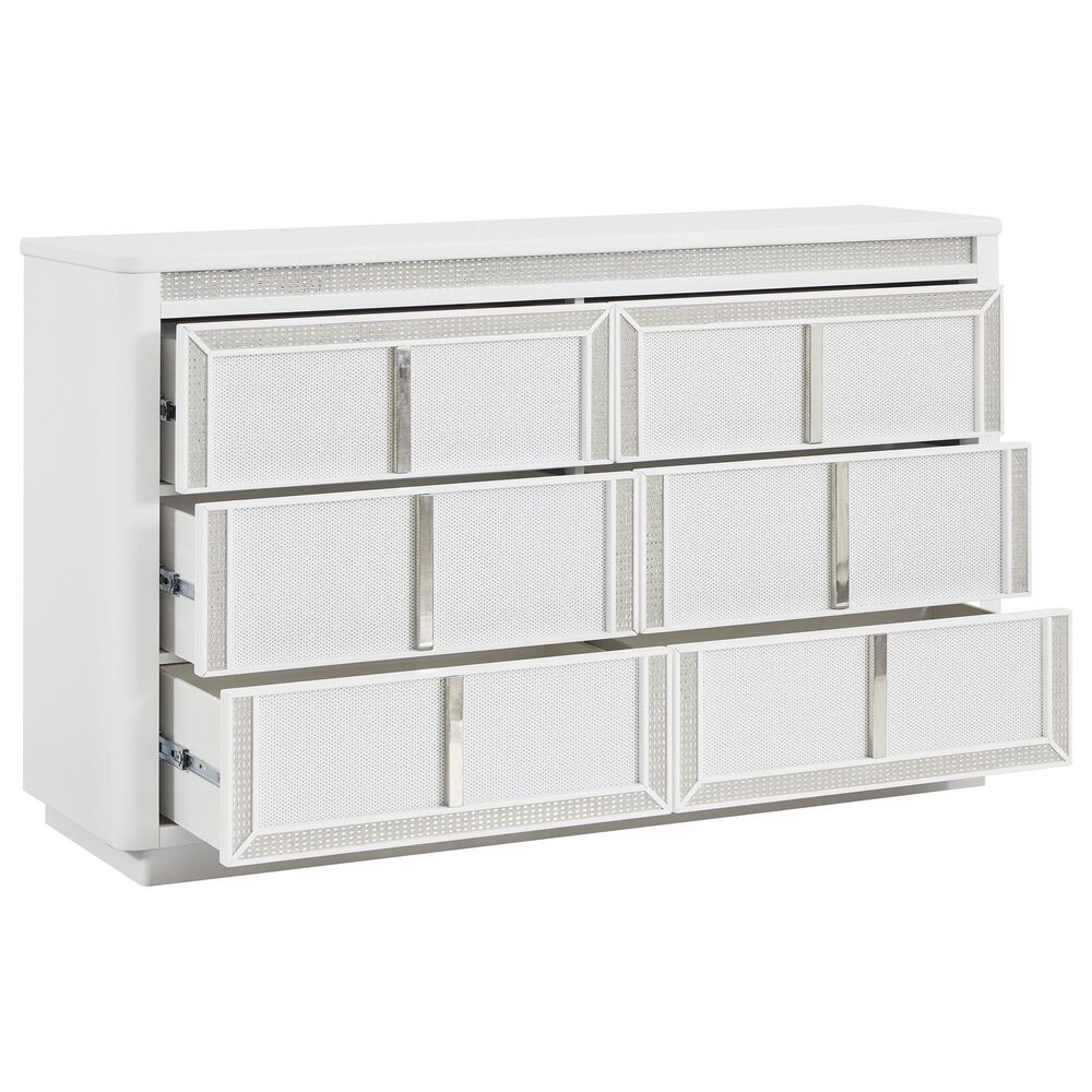 Millenium Chalanna 6-Drawer Dresser in White, , large