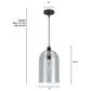 Hunter Lochmeade 1-Light Large Pendant in Natural Iron, , large