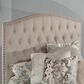 Richlands Furniture Lila Upholstered King Headboard in Dove Gray, , large
