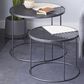 Maple and Jade Accent Table in Black and Beige (Set of 2), , large