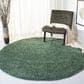 Safavieh August Shag 4" Round Green Area Rug, , large