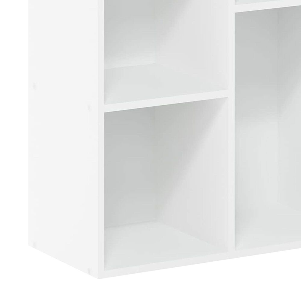 HOMLUX 5-Cube Open Shelf Storage Bookcase in White, , large