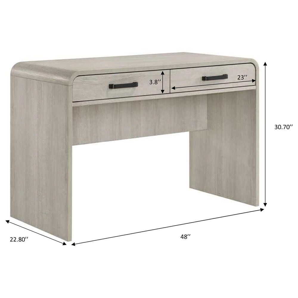 Crown Mark Nyomi Writing Desk in Antique White, , large