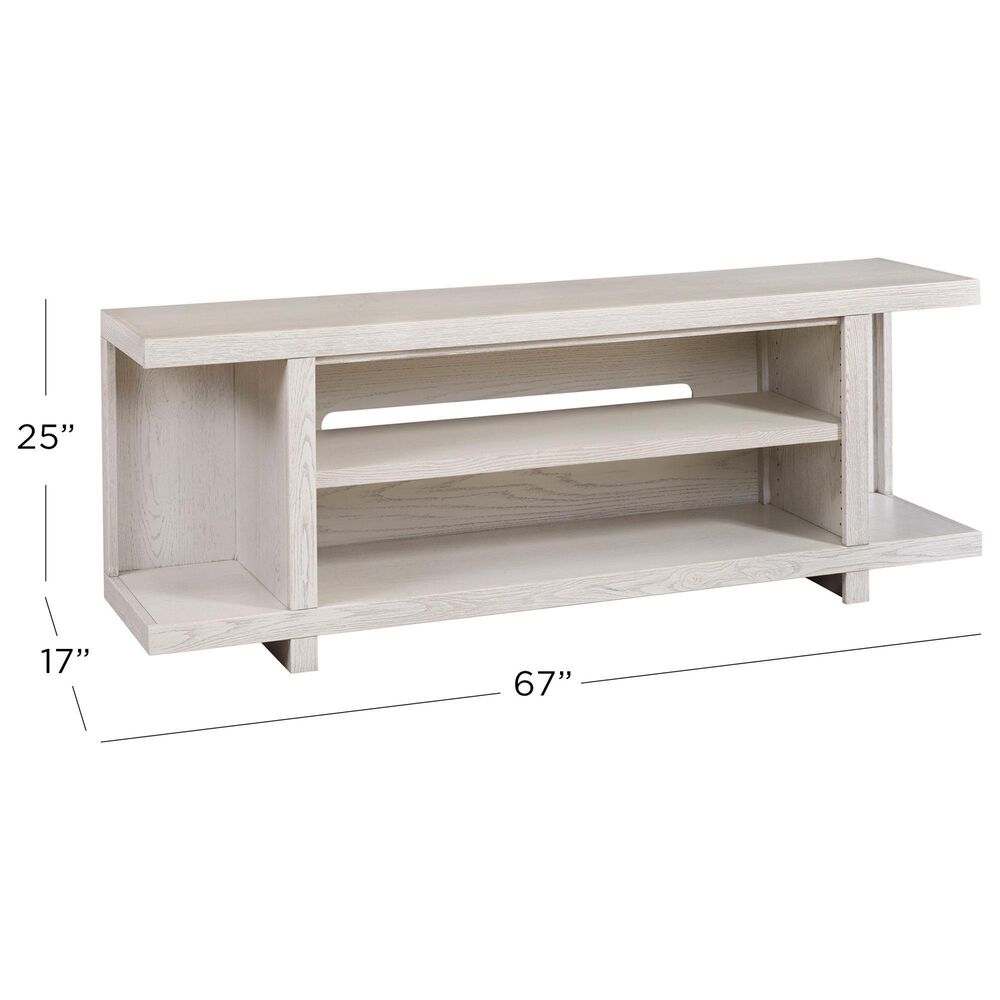 Riva Ridge Latitude 67" Open Console in Brushed White, , large