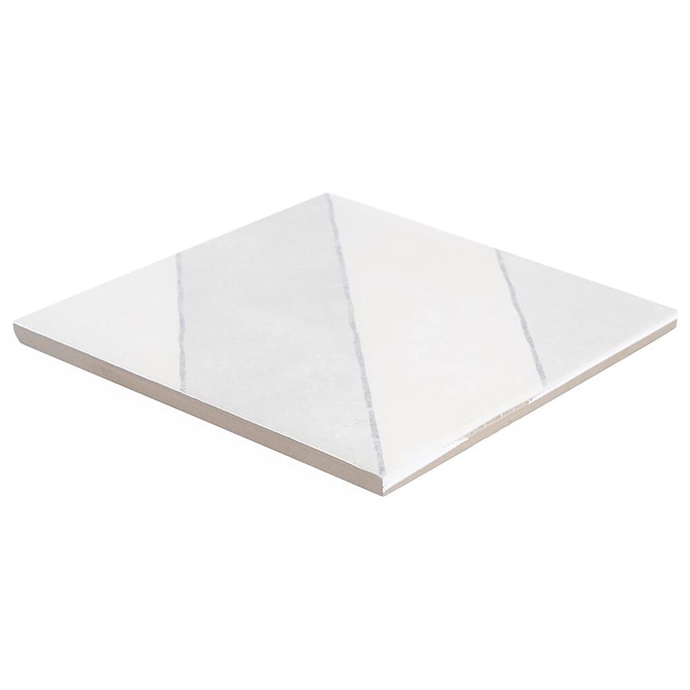 Soho Studio Artstract Diagonals Ash 9" x 9" Field Porcelain Tile, , large
