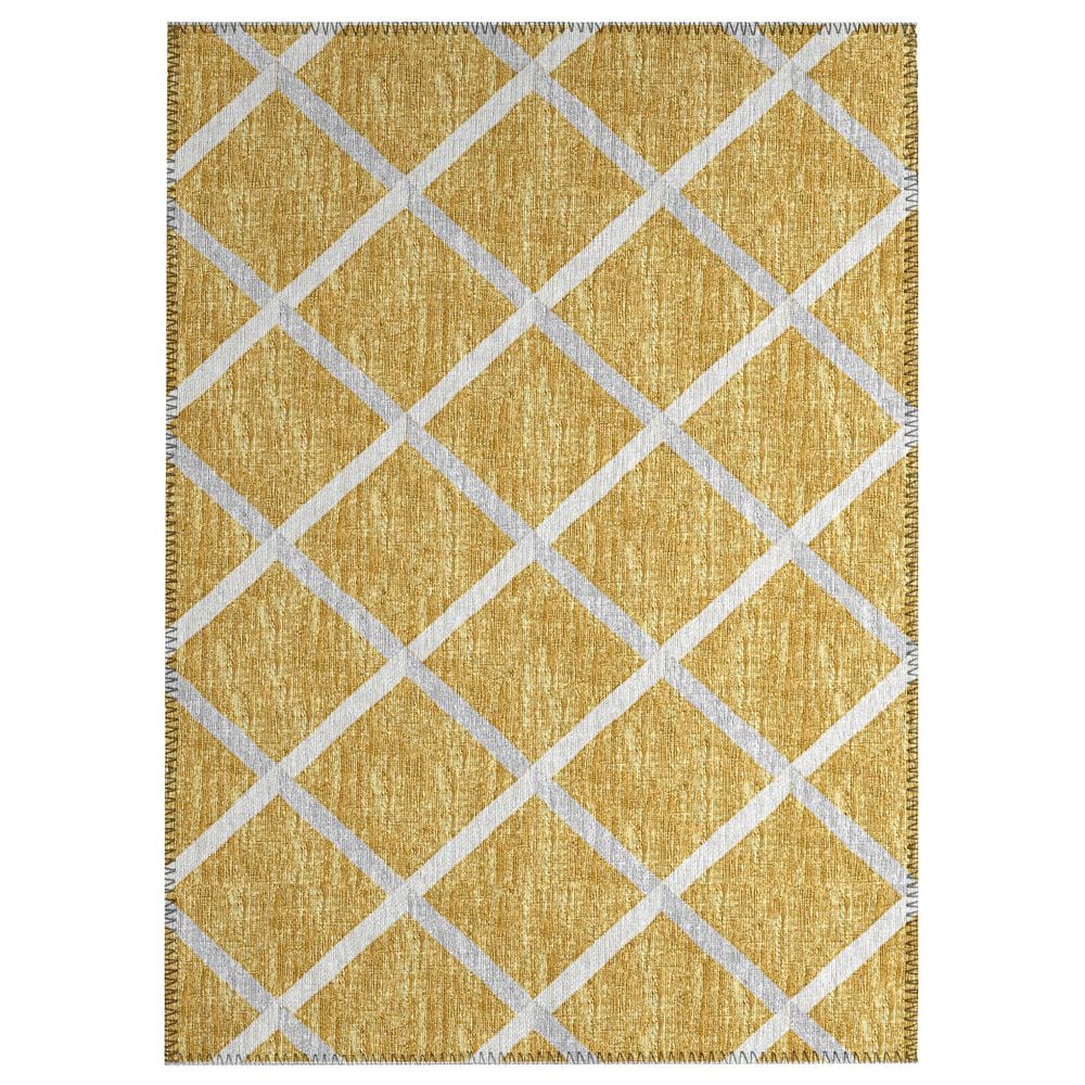 Dalyn Rug Company York 1"8" x 2"6" Gold Indoor/Outdoor Area Rug, , large