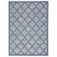 Nourison Easy Care 7" x 10" Denim Blue Indoor/Outdoor Area Rug, , large