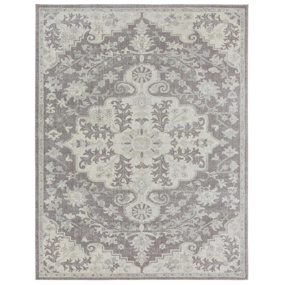 Surya Harput HAP-1070 7"10" x 10"3" Gray, Charcoal and Beige Area Rug, , large
