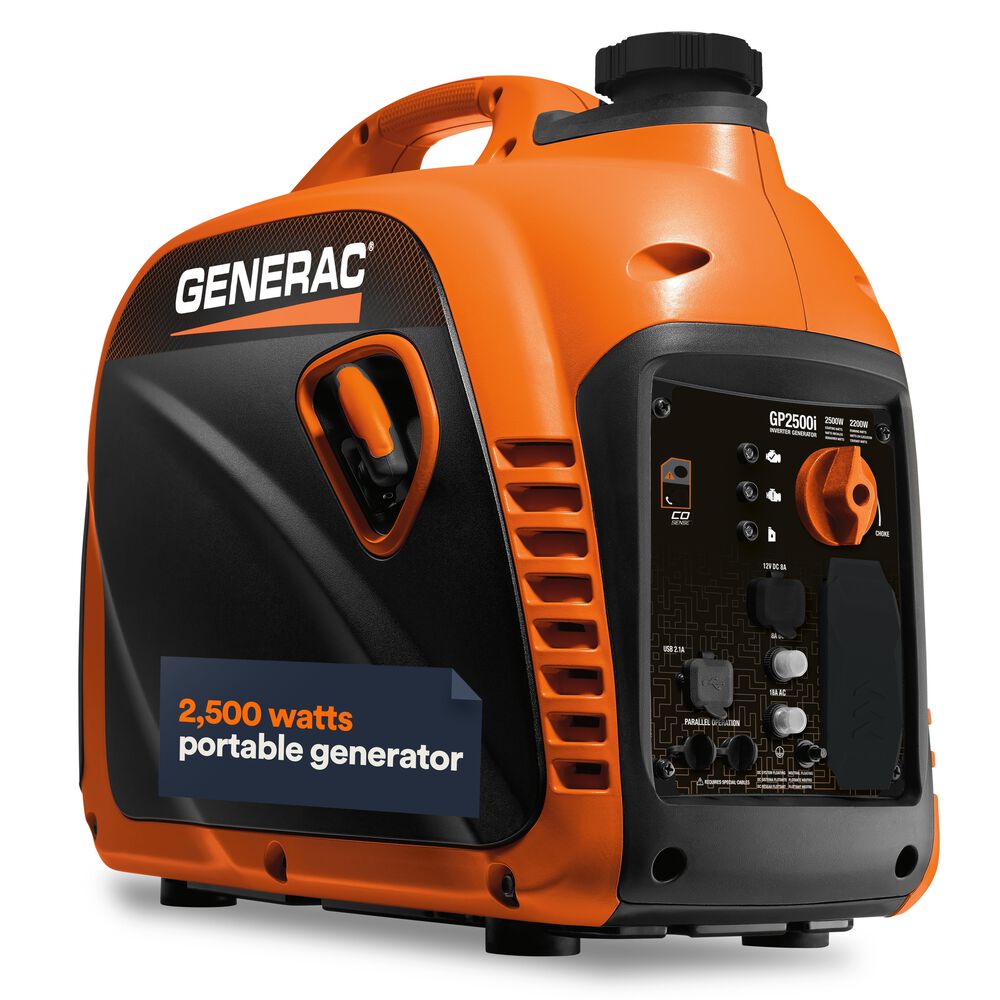 Generac GP2500i Portable Inverter Generator in Orange and Black, , large