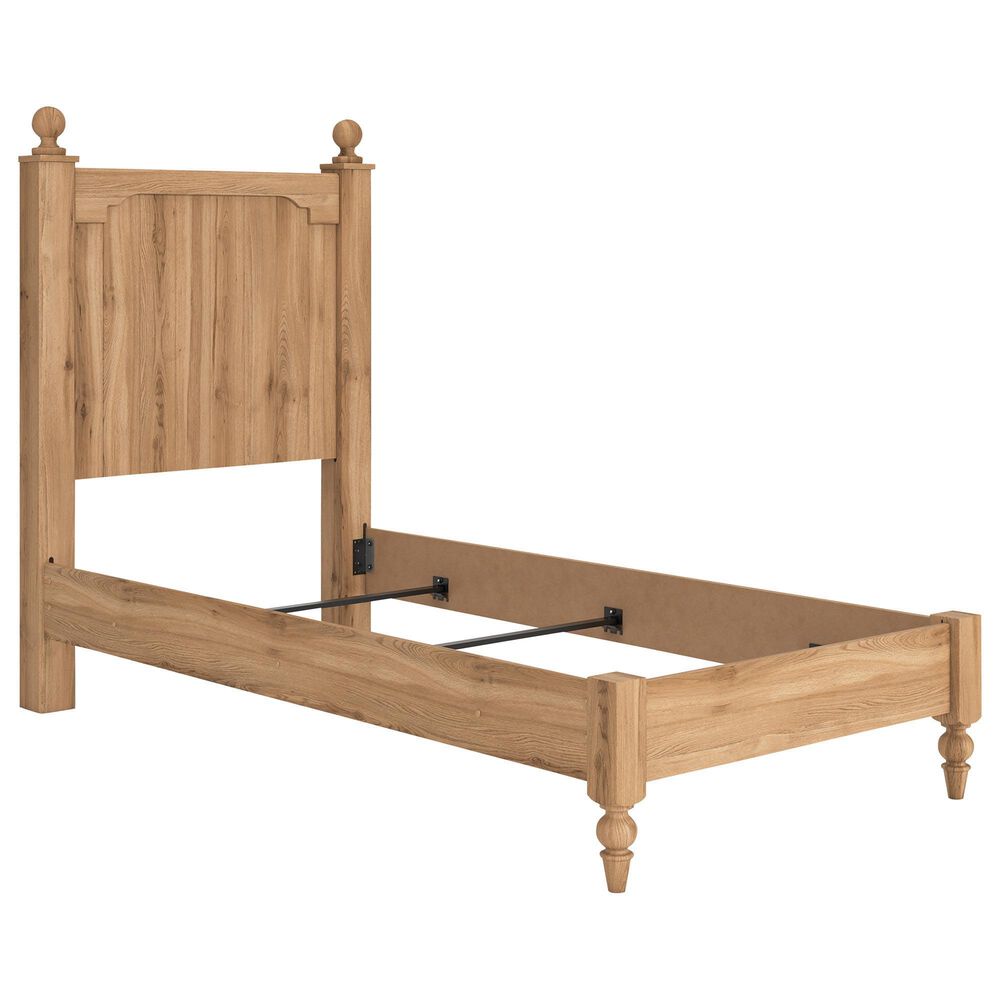 Ashley Aleaport Twin Panel Bed in Warm Brown, , large