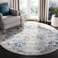 Safavieh Madison MAD611A 4" Round Ivory and Aqua Area Rug, , large