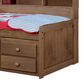 Rusticvale Twin Day Bed with Trundle and Door in Chestnut, , large
