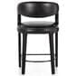 Four Hands Hawkins Counter Stool in Sonoma Black Top Grain Leather, , large