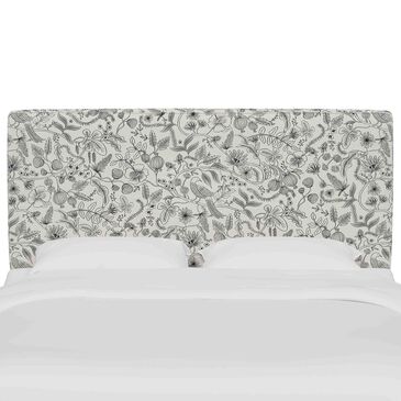 Skyline Furniture Elly King Headboard in Aviary Black and Cream, , large