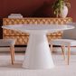 Moe"s Home Collection Otago 54" Round Dining Table in White - Table Only, , large