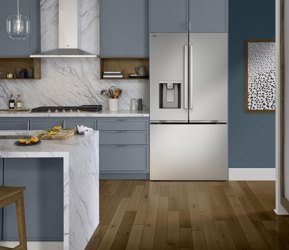 LG Counter-Depth MA with Zero Clearance 3-Door French Door Refrigerator with Thin Door Design, , large