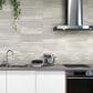 Soho Studio Zenit Grigio Chiaro Gray 12" x 24" Travertine Look Matte Porcelain Tile, , large