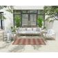 Nourison Positano Geometric Terracotta 4" x 6" Indoor/Outdoor Area Rug, , large