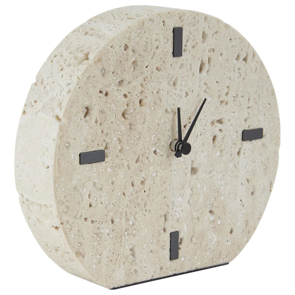 Ashley Donfordson Table Clock in Beige and Black &#40;Set of 2&#41;, , large