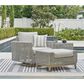 Ashley Seton Creek Outdoor Ottoman in Gray, , large