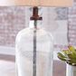 Ashley Bandile Table Lamp in Clear and Bronze, , large