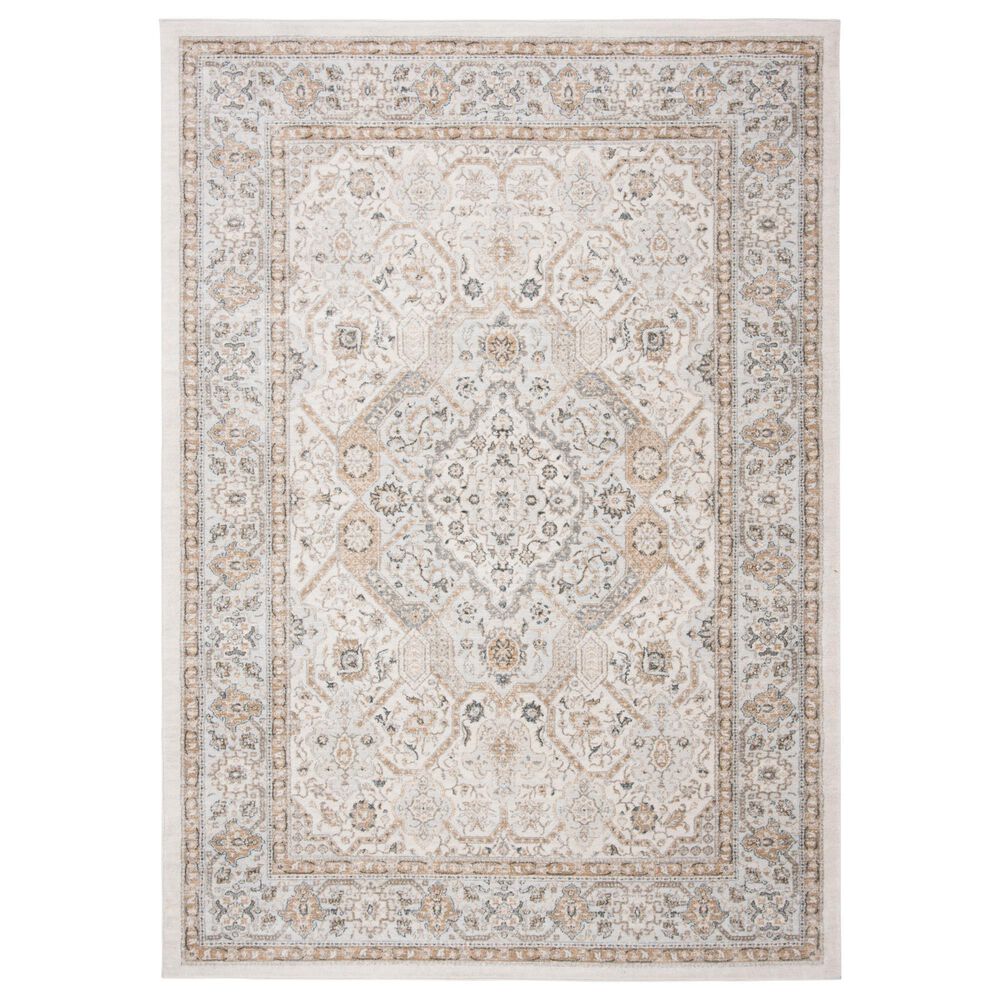 Safavieh Lavar Kerman Lvk620a Cream / Navy Rug 9' x 12