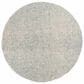 L&R Resources Criss Cross Ivory and Stone Blue 6" Round Area Rug, , large