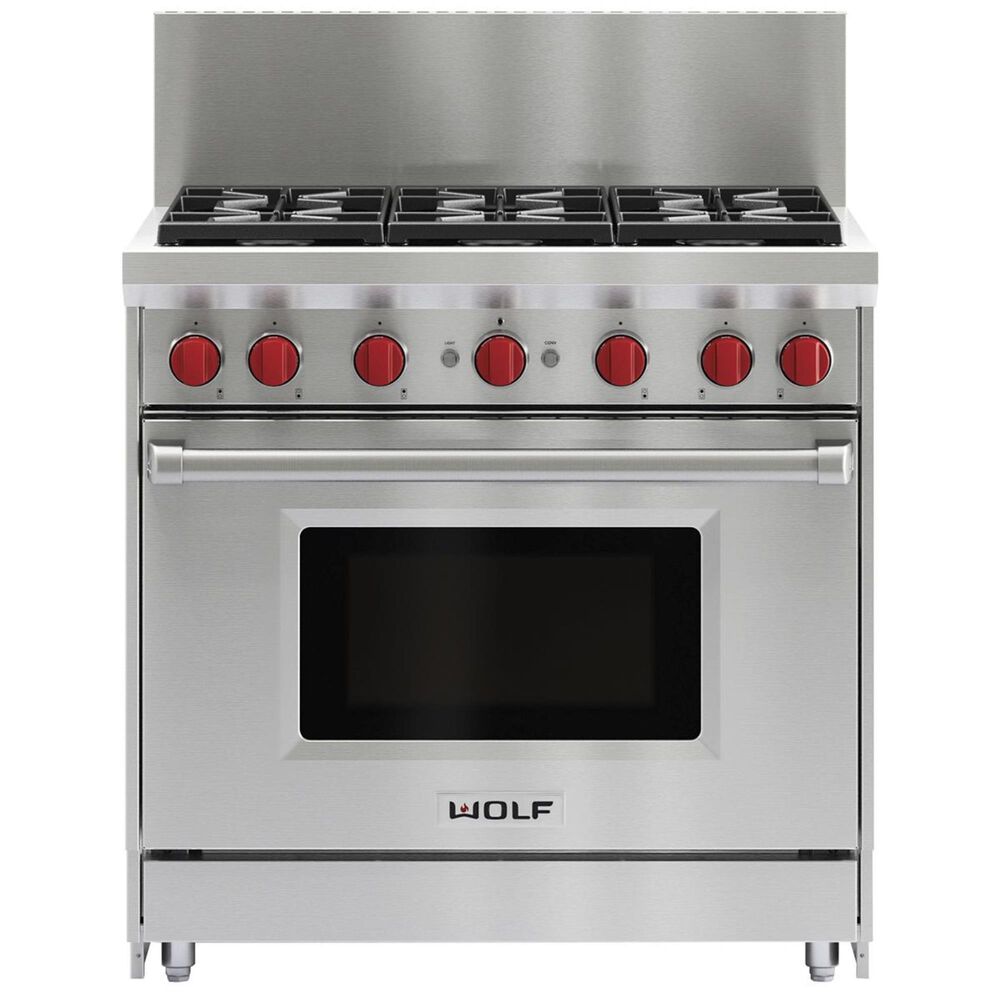 36 Gas Range - 6 Burners (GR366) Wolf Rangetop