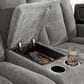 Ashley Mixed Motion Power Reclining Loveseat with Console in Shadow, , large