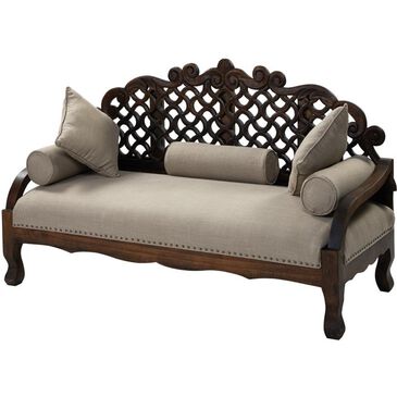 37B Giordano Carved Sofa in Linen, , large