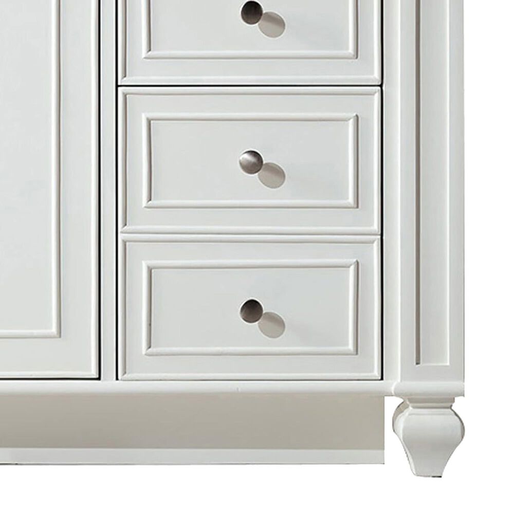James Martin Vanities Bristol 48&quot; Single Bathroom Vanity in Bright White with 3 cm White Zeus Quartz Top and Rectangular Sink, , large